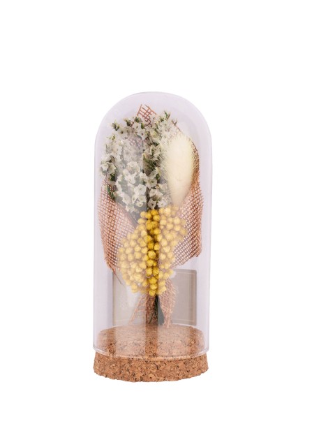 

The Tie Hub Men White Flower With Yellow Feather Brooch