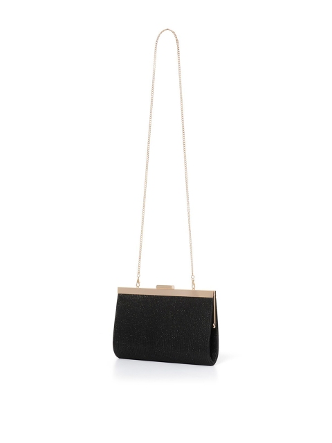 

Forever New Black Textured Purse Clutch