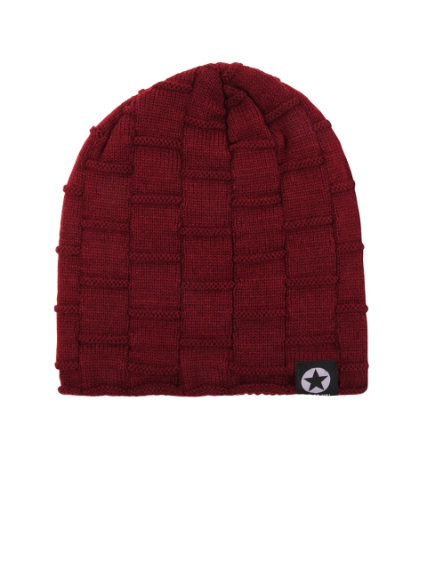 

NOISE Unisex Maroon Woollen Beanie
