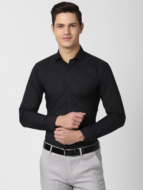 

Peter England Men Black Slim Fit Formal Shirt