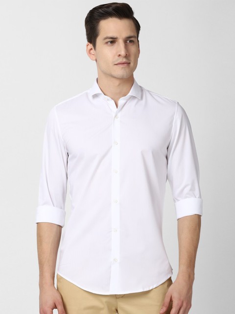 

Peter England Men White Slim Fit Semiformal Shirt