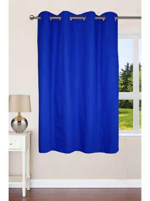 

Lushomes Blue Set Of 1 Cotton Window Curtain