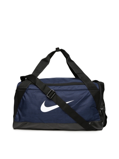 

Nike Unisex Navy & Black Colourblocked Brasilia Duffel Bag, Navy blue