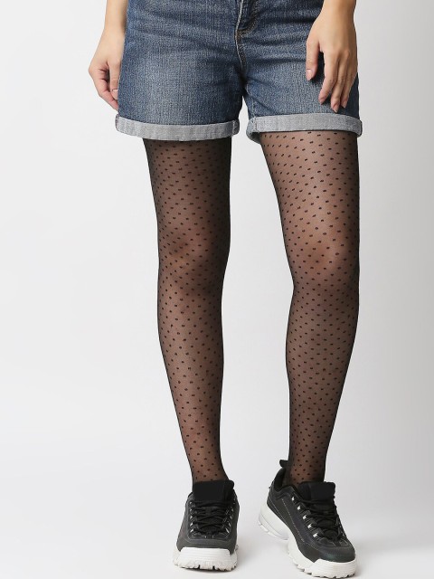 

20Dresses Black Self-Design Stockings