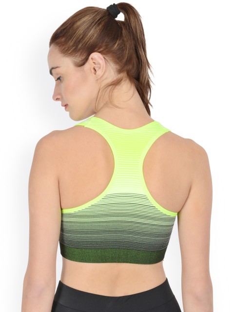 

Da Intimo Green Striped Activewear Sports Bra DIX-65