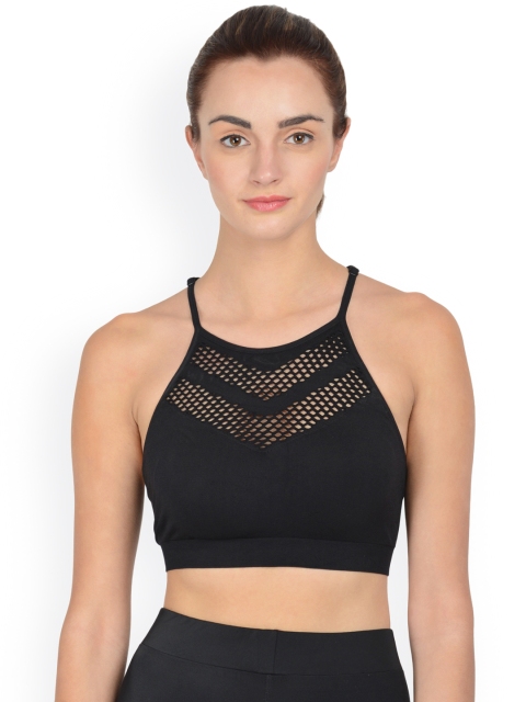 

Da Intimo Black Full-Coverage Sports Bra DIX-74