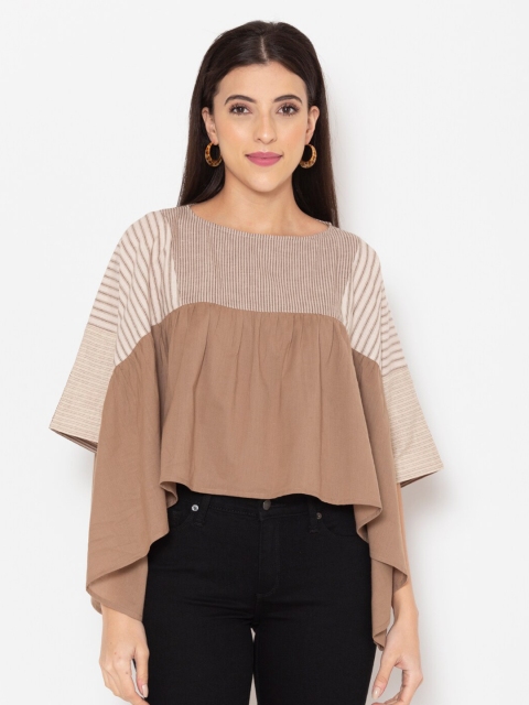 

Ekmatra Multicoloured Colourblocked Layered Top, Multi