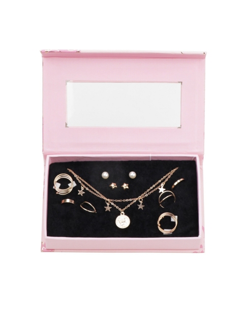 

Archies Gold-Toned Star-Shaped Jewellery Set