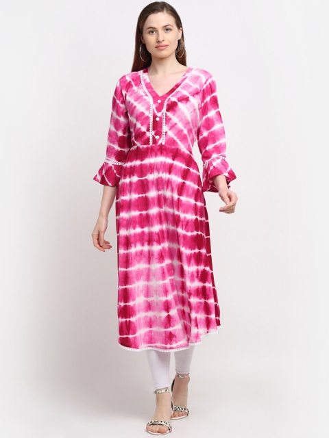

KALINI Women Pink Printed Kurta