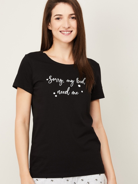 

Ginger by Lifestyle Black Print Top