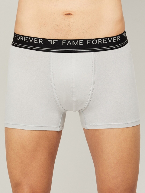 

Fame Forever by Lifestyle Men Grey Solid Trunk 1000010834470