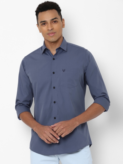 

Allen Solly Men Navy Blue Slim Fit Casual Shirt