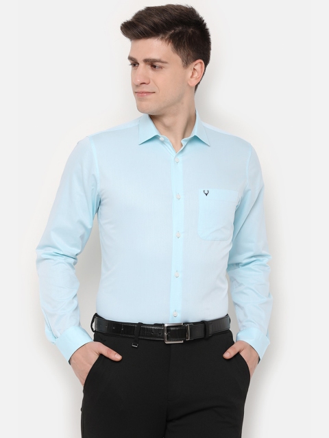 

Allen Solly Men Blue Slim Fit Solid Cotton Formal Shirt