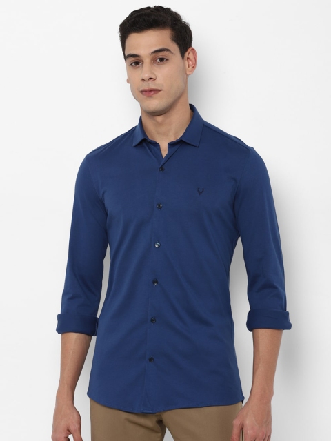 

Allen Solly Men Navy Blue Slim Fit Casual Shirt