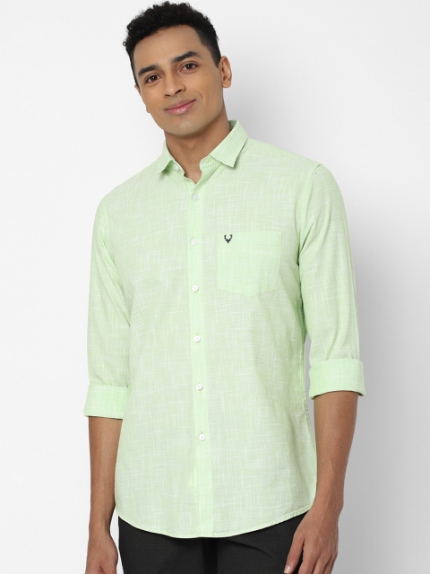 

Allen Solly Men Green Slim Fit Pure Cotton Casual Shirt
