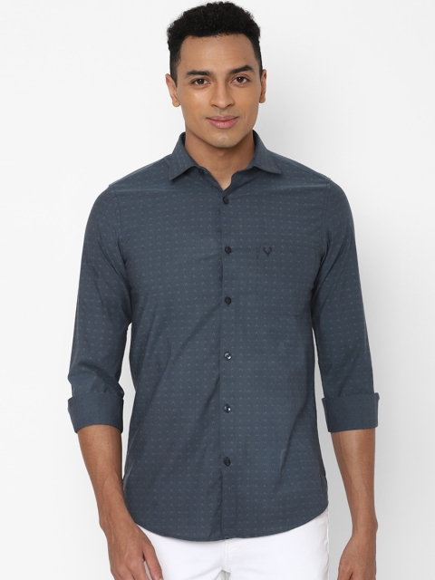 

Allen Solly Men Grey Printed Slim Fit Casual Shirt