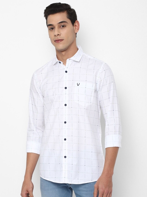 

Allen Solly Sport Men White Regular Fit Checked Cotton Casual Shirt