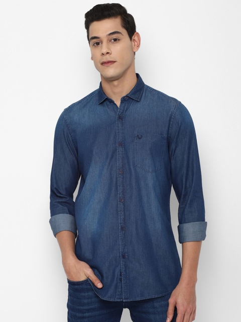 

Allen Solly Sport Men Blue Faded Cotton Casual Shirt