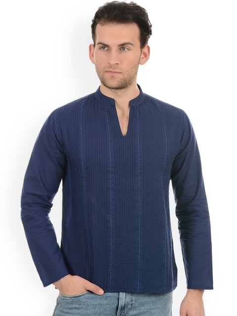 

Ethnicity Men Blue Thread Work Kurta