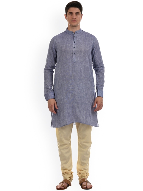 

Ethnicity Men Blue Gotta Patti Kurta