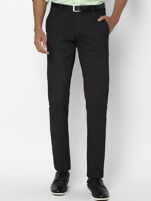 

Allen Solly Men Grey Slim Fit Formal Trousers
