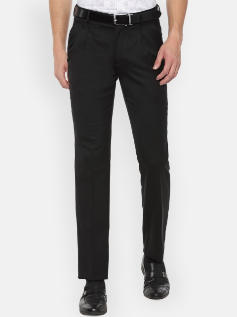 

Louis Philippe Gods & Kings Men Black Pleated Trousers