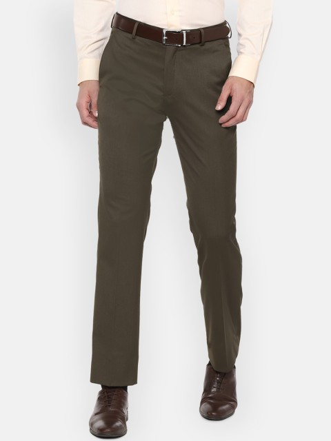 

Louis Philippe Men Brown Formal Trousers