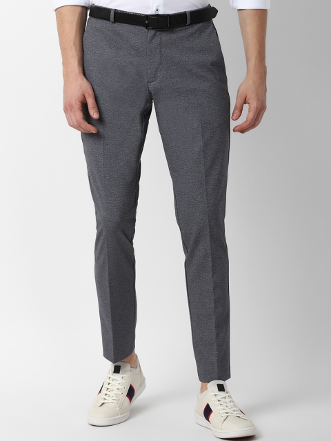 

Louis Philippe Sport Men Grey Textured Slim Fit Trousers