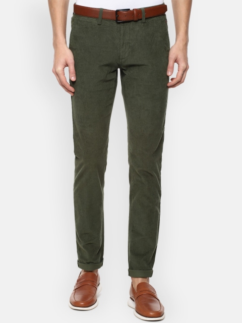 

Louis Philippe Sport Men Olive Green Slim Fit Trousers