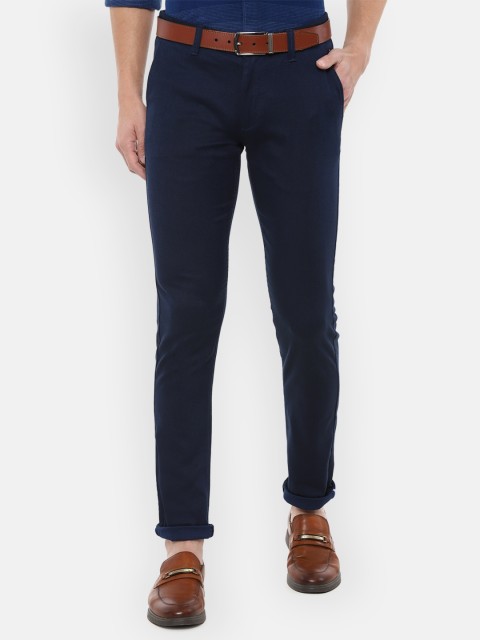 

Louis Philippe Sport Men Navy Blue Slim Fit Trousers