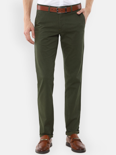 

Louis Philippe Sport Men Olive Green Slim Fit Winter Trousers