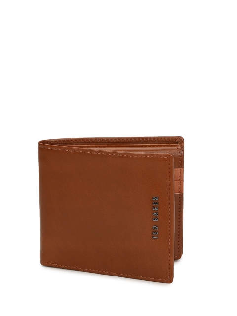 

Ted Baker Men Rust Leather Two Fold Wallet