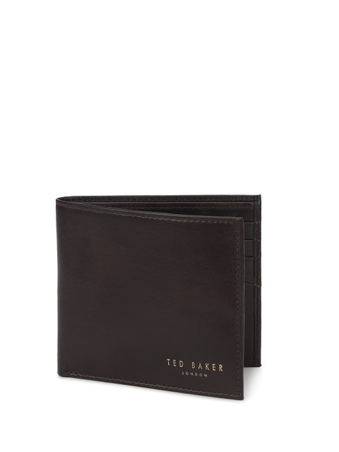 

Ted Baker Men Brown Leather Two Fold Wallet