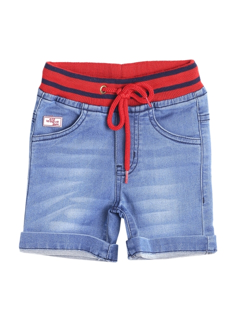 

612 league Boys Blue Washed Denim Shorts