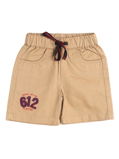

612 league Boys Khaki Cotton Shorts