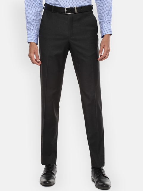

Van Heusen Men Black Regular Fit Formal Trousers
