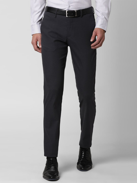 

Van Heusen Men Charcoal Grey Slim Fit Winter Formal Trousers