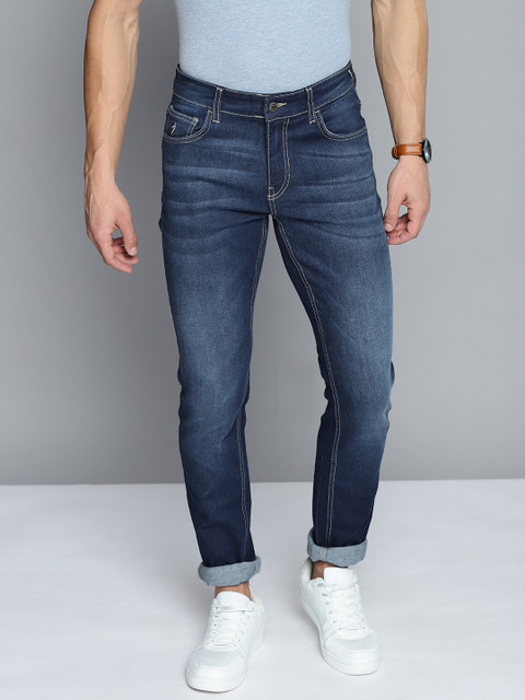 

Indian Terrain Men Navy Blue Brooklyn Slim Fit Light Fade Jeans