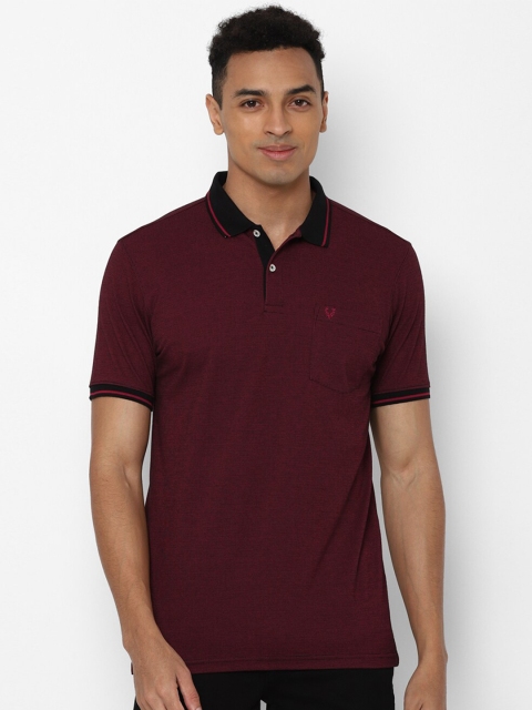 

Allen Solly Men Maroon Polo Collar T-shirt