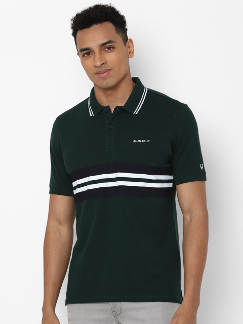 

Allen Solly Men Green Polo Collar T-shirt