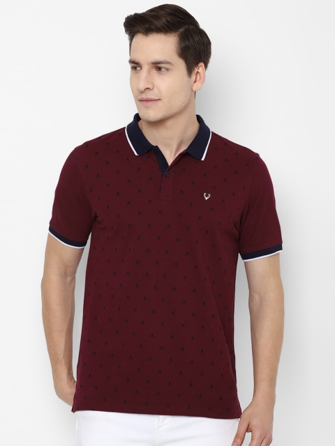 

Allen Solly Men Maroon Polo Collar T-shirt