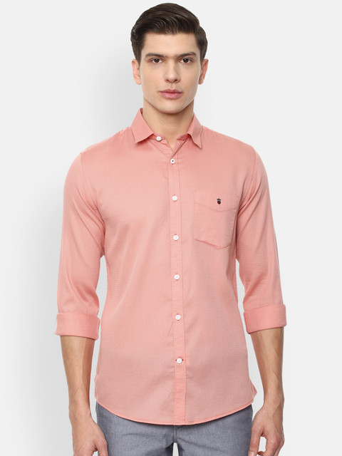 

Louis Philippe Sport Men Peach Slim Fit Casual Cotton Shirt