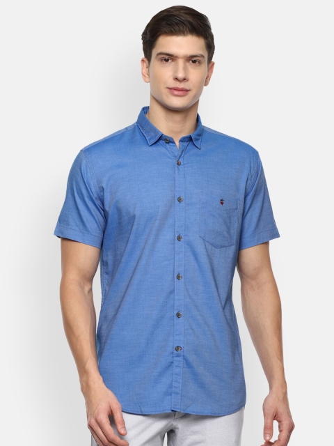 

Louis Philippe Sport Men Blue Slim Fit Casual Cotton Shirt