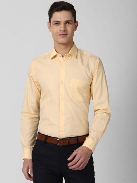 

Peter England Men Yellow Slim Fit Formal Cotton Shirt