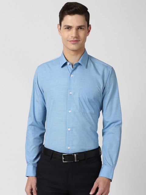 

Peter England Men Blue Formal Cotton Shirt