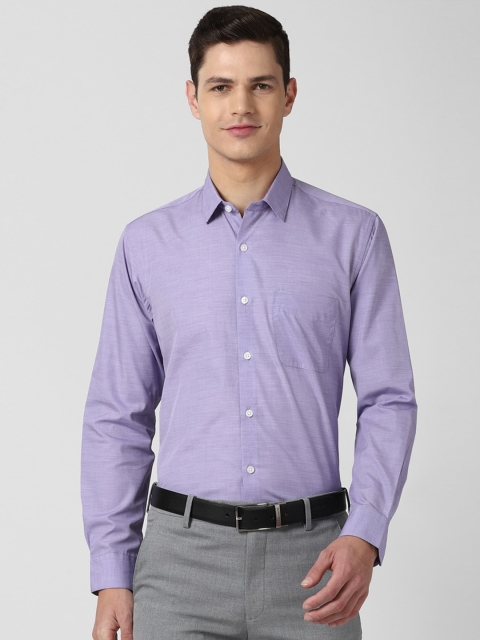 

Peter England Men Purple Pure Cotton Formal Shirt