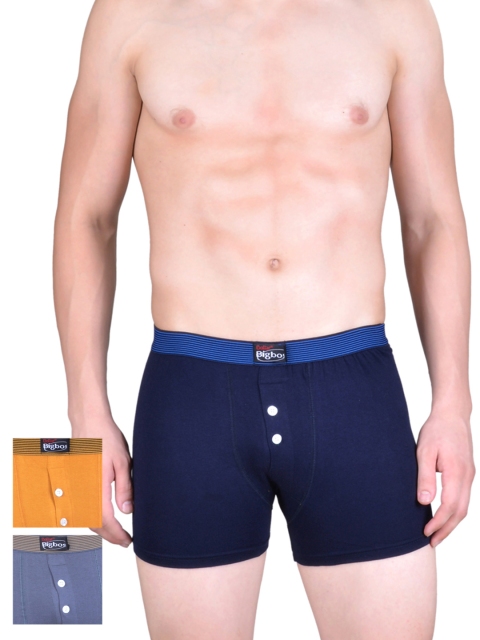 

Dollar Bigboss Men Pack of 3 Trunks MDTR-02-PO3-1, Navy blue