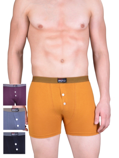 

Dollar Bigboss Men Pack of 4 Trunks MDTR-02-PO4-1, Black