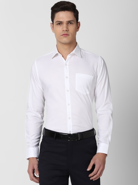 

Van Heusen Men White Slim Fit Formal Cotton Shirt