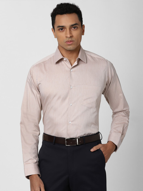 

Van Heusen Men Beige Formal Cotton Shirt